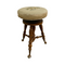 Antique Oak Revolving Adjustable Tapestry Piano Stool