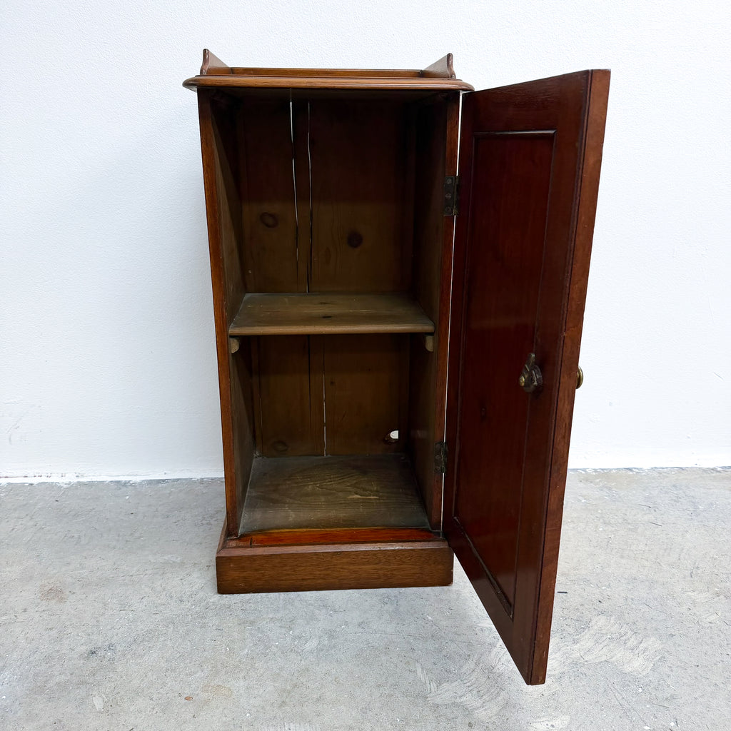 Antique Victorian Cedar Compact Cabinet/ Bedside
