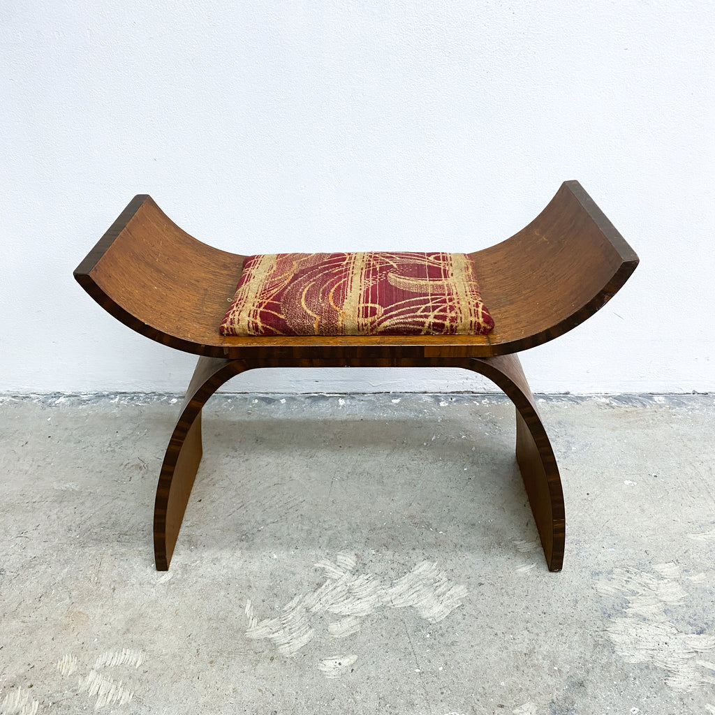 Art Deco Bespoke Made Stool From Newcastle c1930's