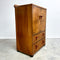 Art Deco Burr  Walnut Veneer Tall Boy Linen Cabinet C1930's