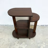 Art Deco Compact Tiered Side Table Shelf 