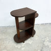 Art Deco Compact Tiered Side Table Shelf 