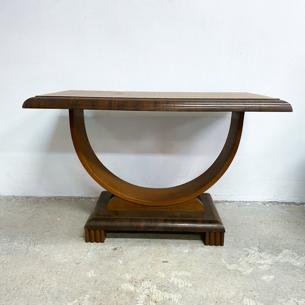 Art Deco D Base SideLamp Table c1940s