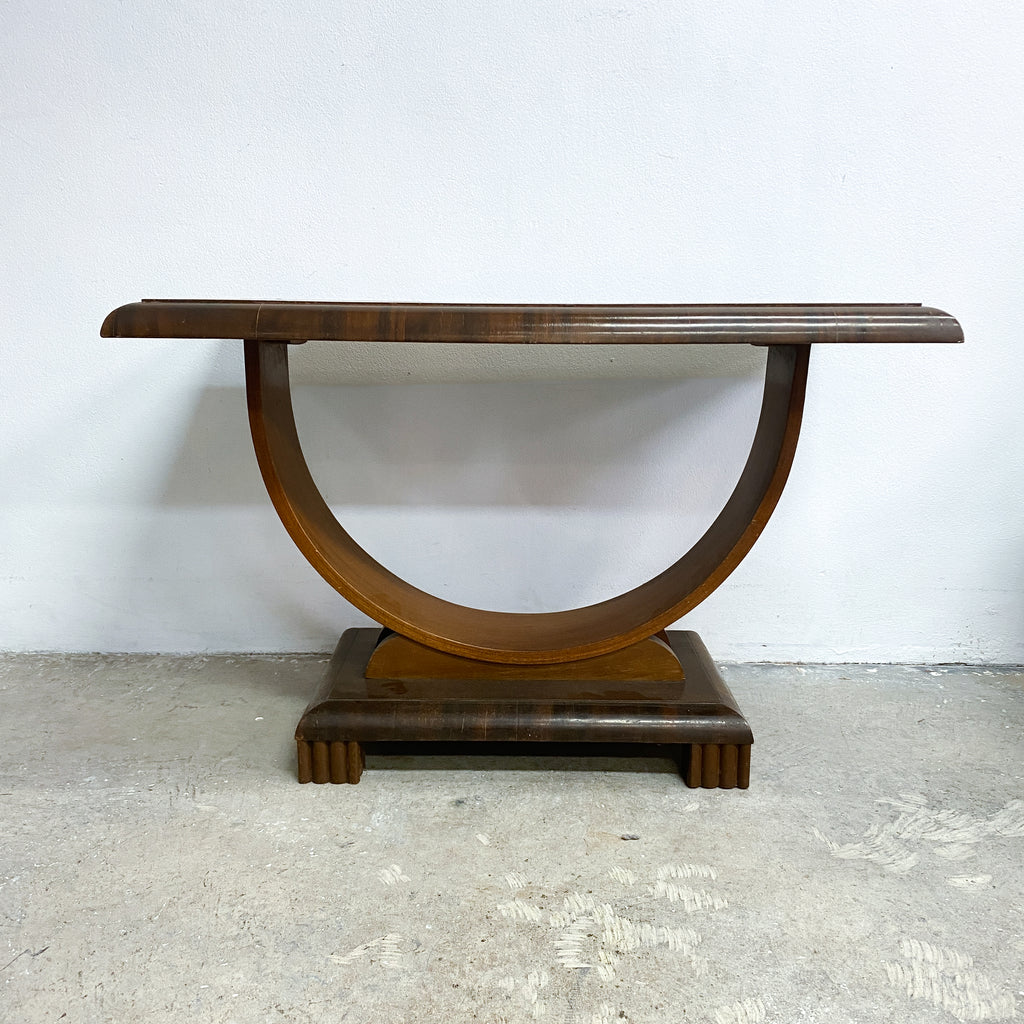 Art Deco D Base SideLamp Table c1940s