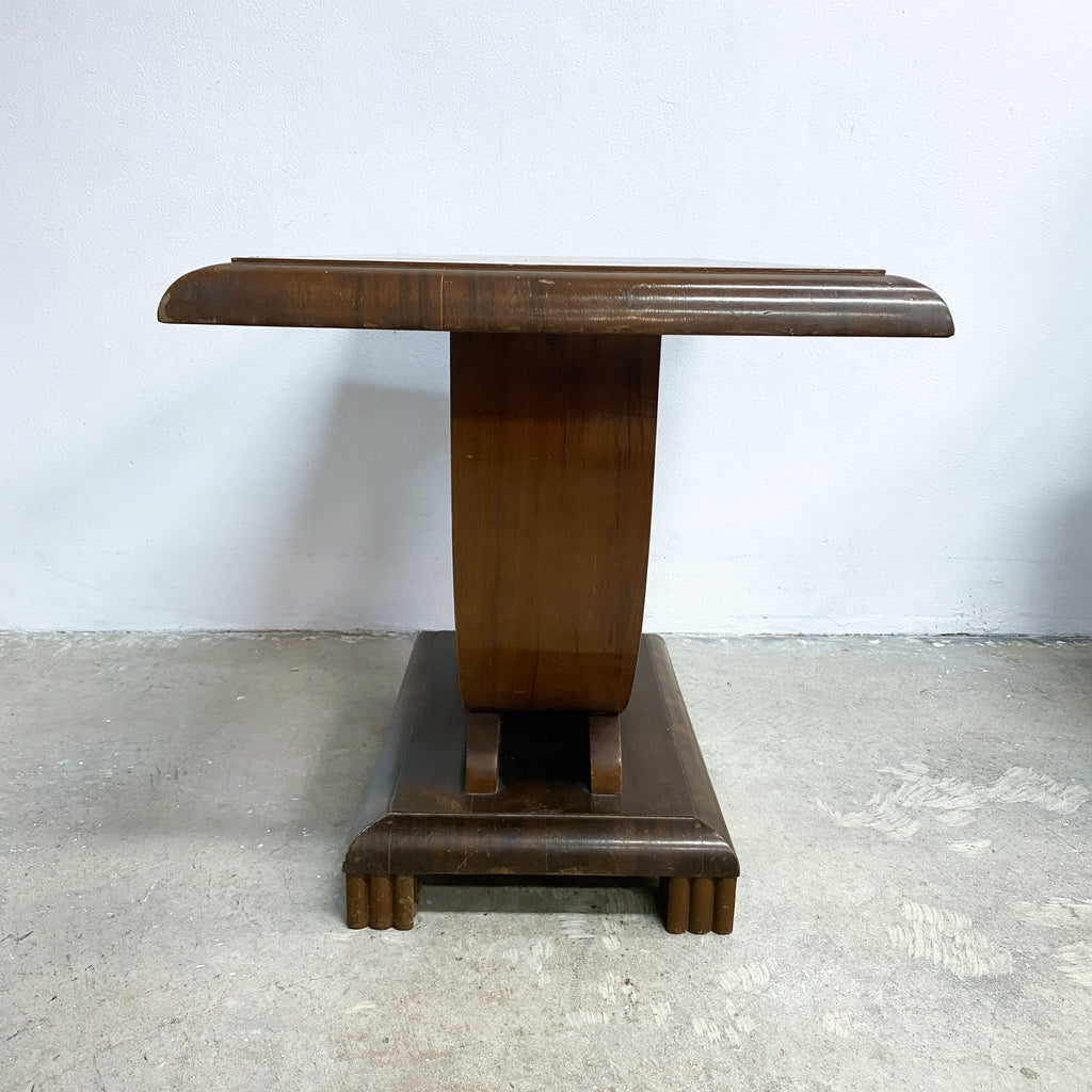 Art Deco D Base SideLamp Table c1940s