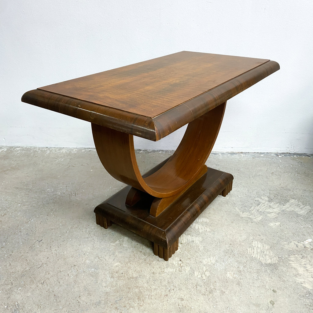 Art Deco D Base SideLamp Table c1940s
