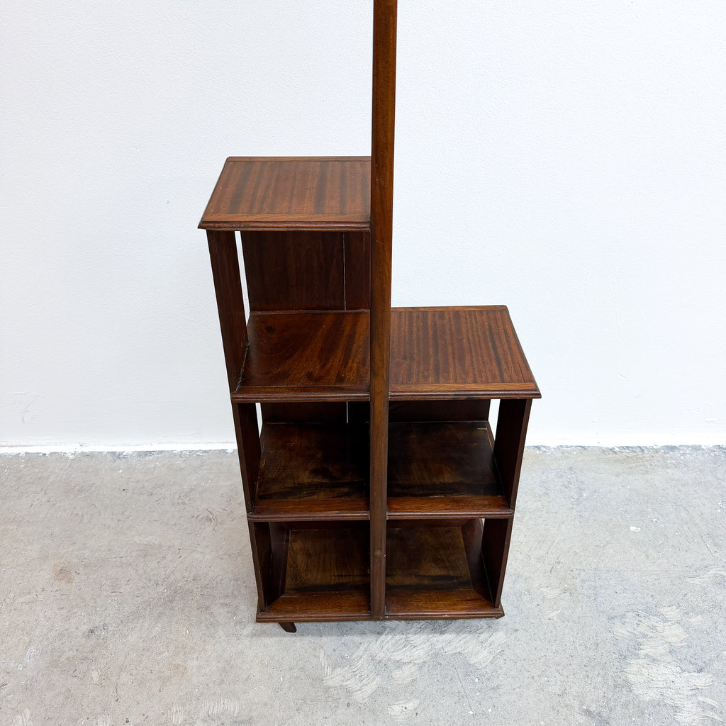 Art Deco Floor Lamp With Integrated Shelving