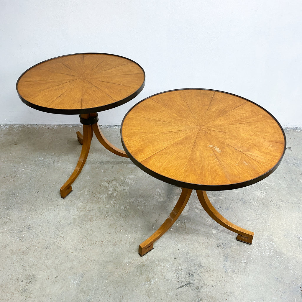 Art Deco Style Round Top Occasional Table By Dessin Fournir