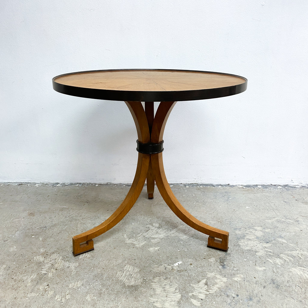 Art Deco Style Round Top Occasional Table By Dessin Fournir