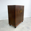 Art Deco Walnut Cabinet With Bakelite Handles And Silky Oak Interior