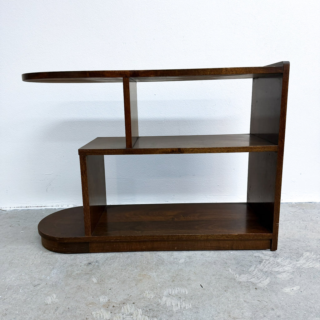Art Deco Walnut Compact Shelf