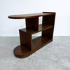 Art Deco Walnut Compact Shelf