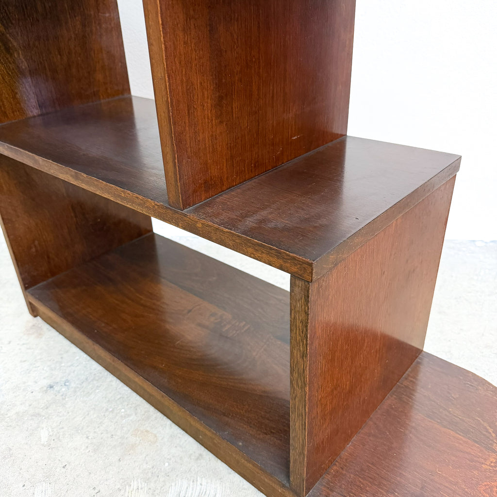 Art Deco Walnut Compact Shelf