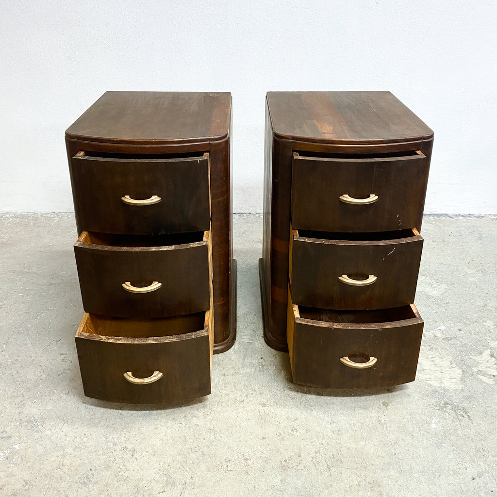 Art Deco bedside cabinets