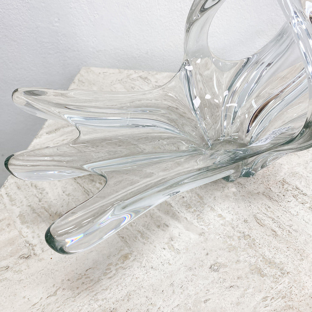 Art Vannes French Glass Centrepiece Vase