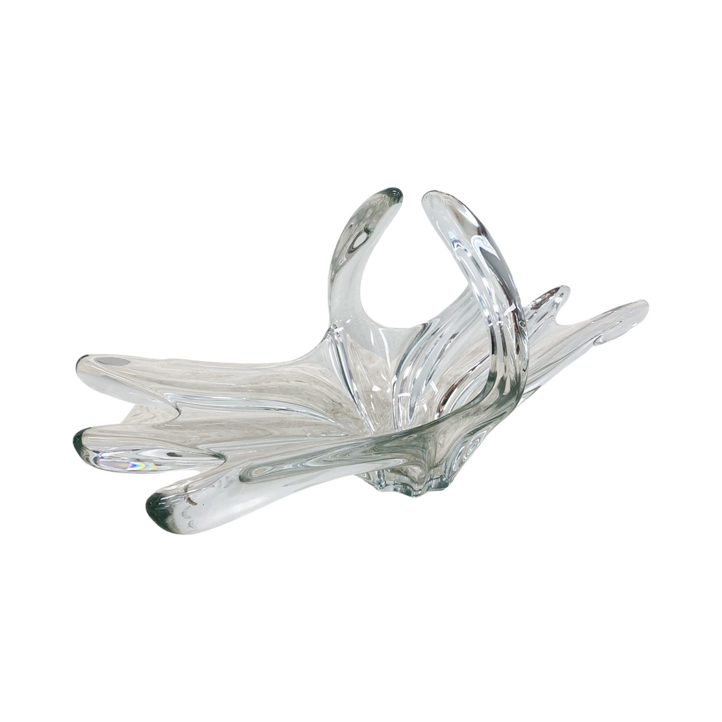 Art Vannes French Glass Centrepiece Vase