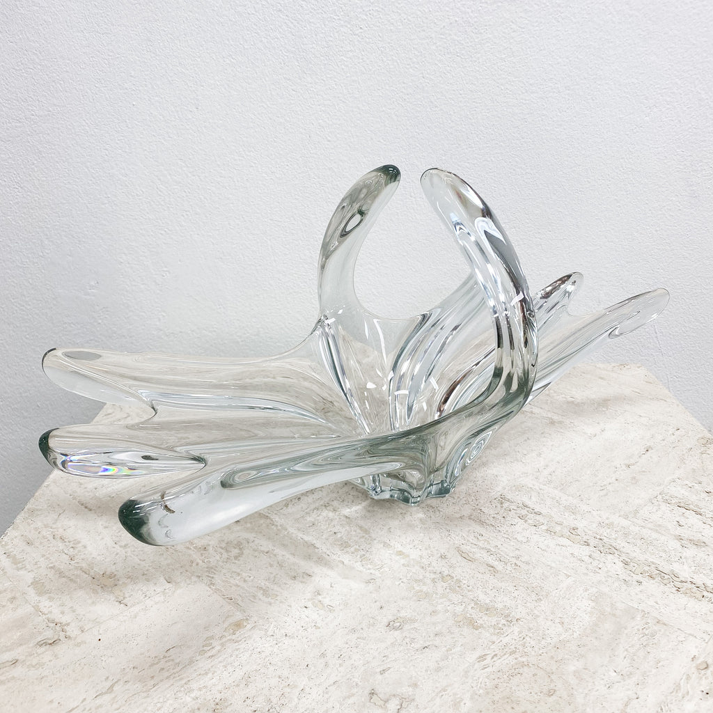 Art Vannes French Glass Centrepiece Vase