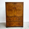 Art Deco Burr  Walnut Veneer Tall Boy Linen Cabinet C1930's