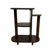 Art Deco Compact Tiered Side Table Shelf 