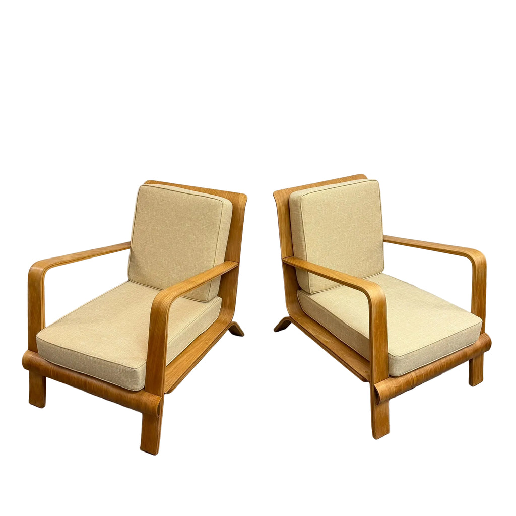 Australian Barton And Staggs Bent Plywood Armchairs 