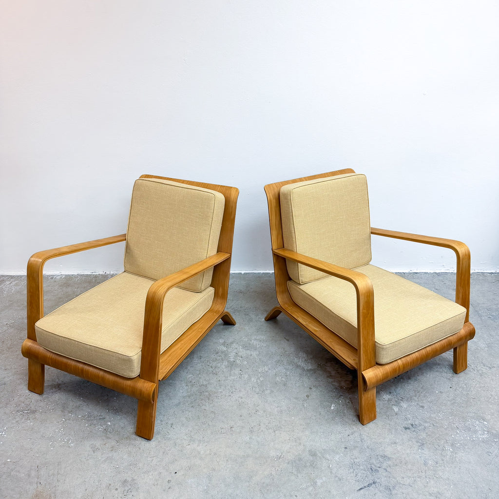 Australian Barton And Staggs Bent Plywood Armchairs 