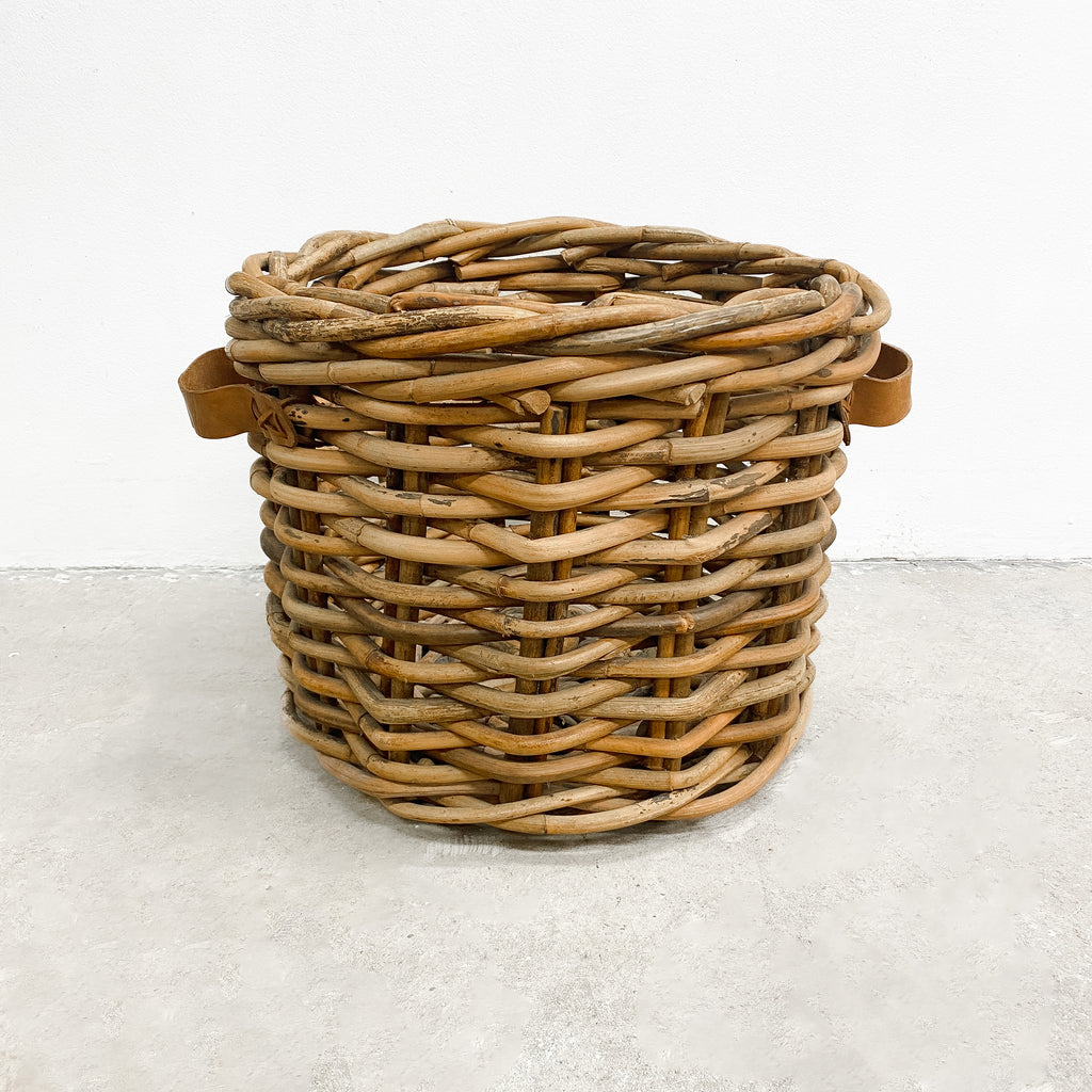 Oversized Vintage Wicker Basket