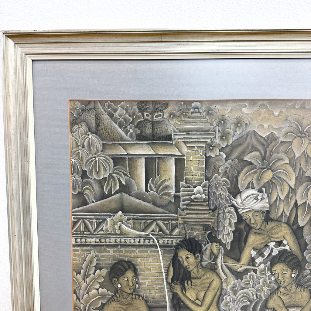 Balinese Artwork By I.N Warpiana From Peliatan Village