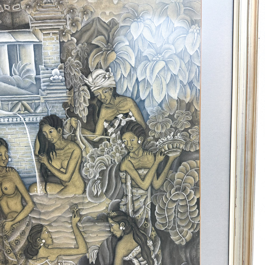 Balinese Artwork By I.N Warpiana From Peliatan Village