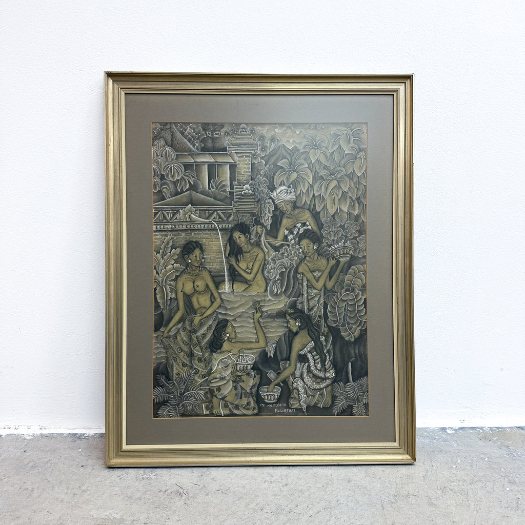 Balinese Artwork By I.N Warpiana From Peliatan Village