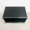 Black USM Haller Compact TV Lowboard With Castors