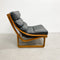 Mid Century Tessa T4 Black Leather Armchair - 3 Available Restored Frames