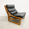 Mid Century Tessa T4 Black Leather Armchair - 3 Available Restored Frames