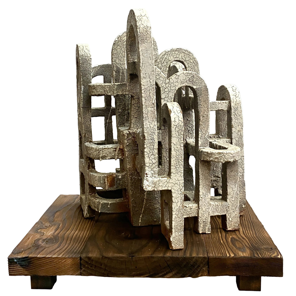 Brutalist Style Ceramic Stoneware Sculpture