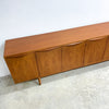 Mid Century Chiswell Wave Handle Teak Long Sideboard - Professionally Restored