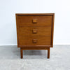 Compact Chest Of Parker Mid Century Teak Drawers Bedside