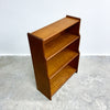 Compact Vintage Oak Shelves With Waterfall Front