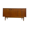 Compact Mid Century Parker Nordic Cats Eye Teak Sideboard
