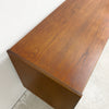 Compact Mid Century Parker Nordic Cats Eye Teak Sideboard