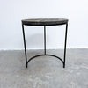 Contemporary Black Marble Top Side Table