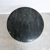 Contemporary Black Marble Top Side Table