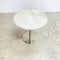 Contemporary Marble Top And Stainless Steel Base Side Table