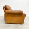 Coronado Lounge Armchair In Tan Leather By Tobia Scarpa For B&B Italia c1960s