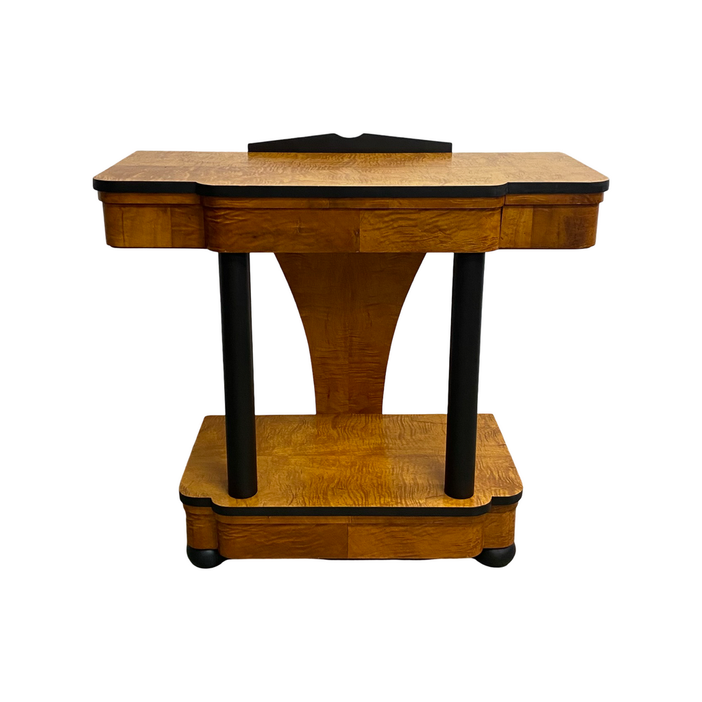 Custom Made Art Deco Style Console From Reclaimed Timber