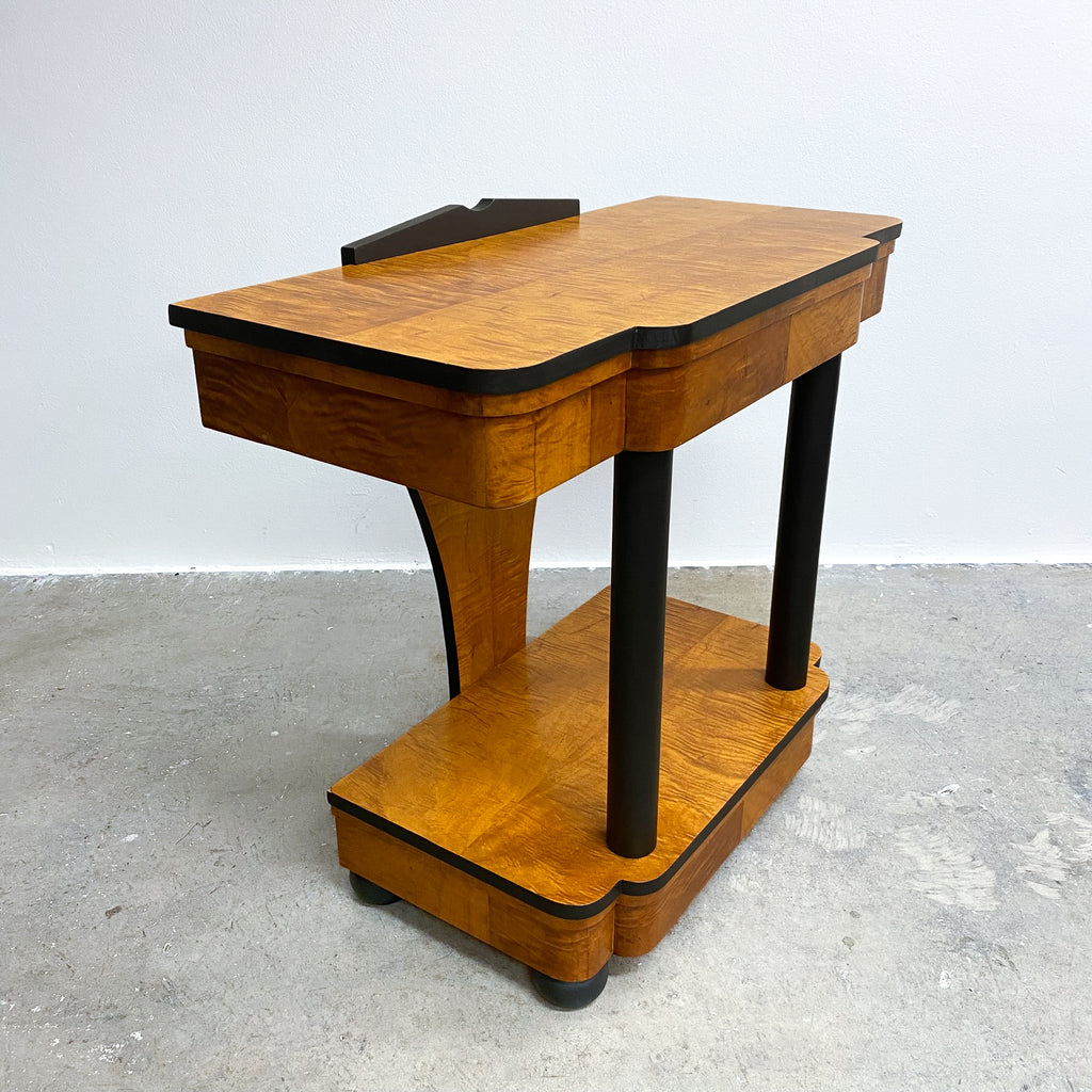 Custom Made Art Deco Style Console From Reclaimed Timber