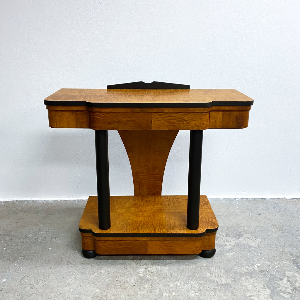 Custom Made Art Deco Style Console From Reclaimed Timber