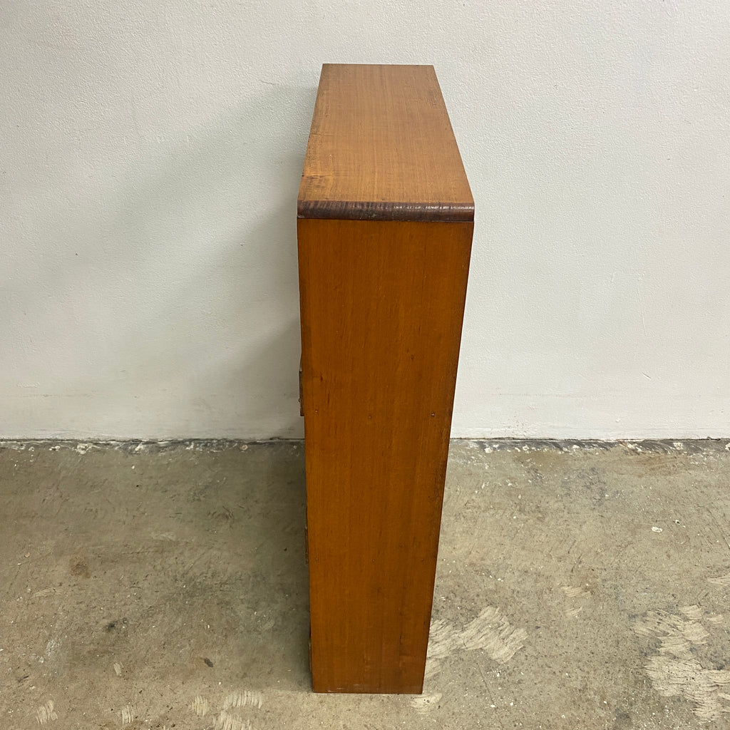 Custom Made Mid Century Queensland Maple Compact Book Shelves