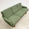 Mid Century Parker Teak Sleigh Base 3 Seater Lounge