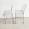 Set Of 2 Kartell Ghost Bar Stools By Philippe Starck