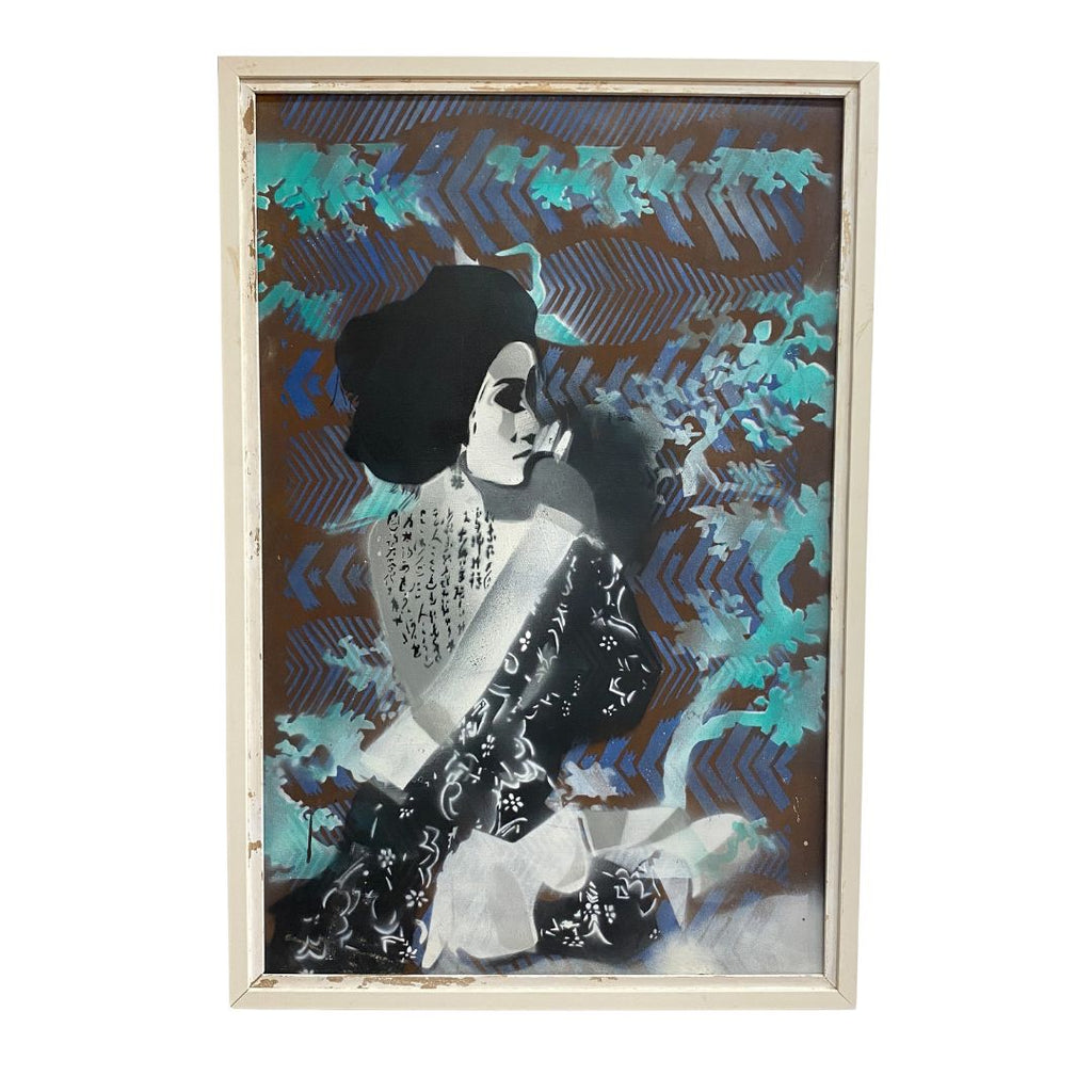 'Dancing Girl' Mixed Media Art