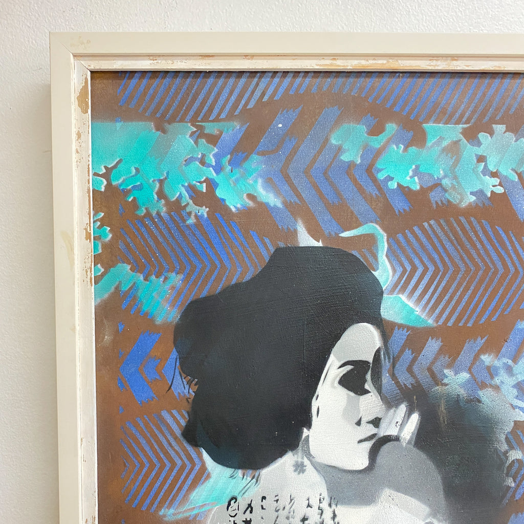 'Dancing Girl' Mixed Media Art